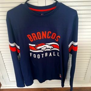 Mens long sleeve Broncos tee